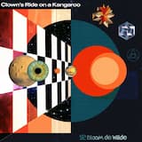 Clown's Ride on a Kangaroo