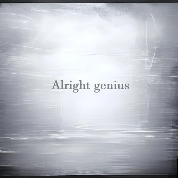 Alright genius image